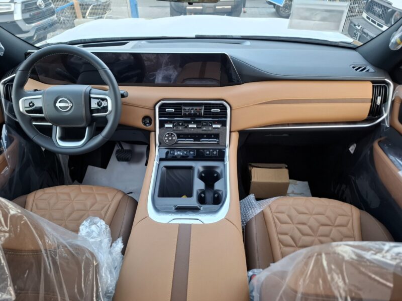 2025 Nissan Patrol 3.5 Litres V6 Twin-Turbo Petrol Engine Black Tan SUV