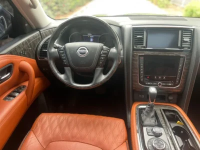 2021 Nissan Patrol LE PLATINUM 6 Cylinders Petrol Engine Grey Orange SUV GCC Specs