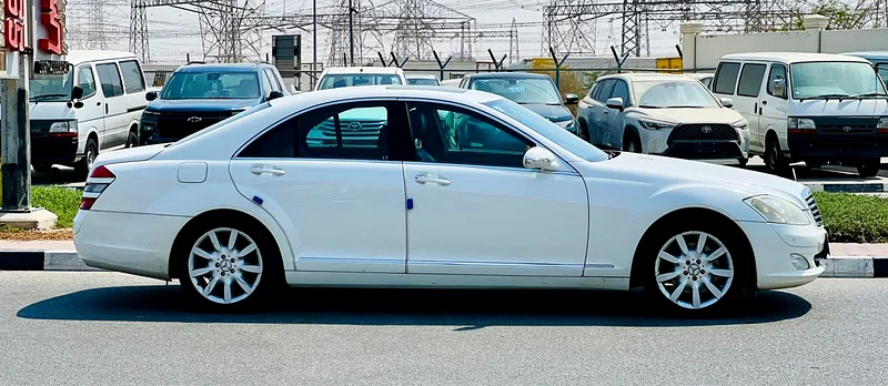 2007 Mercedes-Benz S-Class S 350 6 Cylinders Engine White Black Sedan