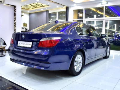 2005 BMW 5-Series 520i 6 Cylinders Petrol Engine Blue Beige Sedan GCC Specs