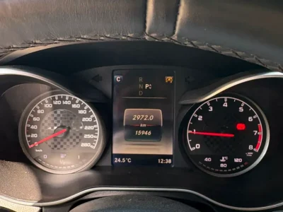 2016 Mercedes-Benz C-Class C450 4MATIC 6 Cylinders Engine Black Red Sedan