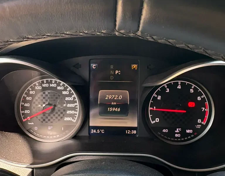 2016 Mercedes-Benz C-Class C450 4MATIC 6 Cylinders Engine Black Red Sedan