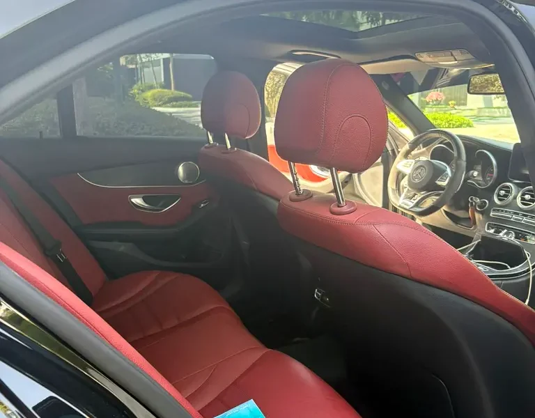 2016 Mercedes-Benz C-Class C450 4MATIC 6 Cylinders Engine Black Red Sedan