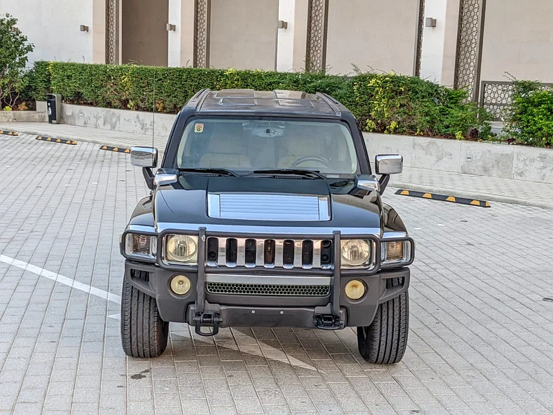 2007 Hummer H3 Other 5 Cylinder Petrol Engine Black Beige SUV GCC Specs