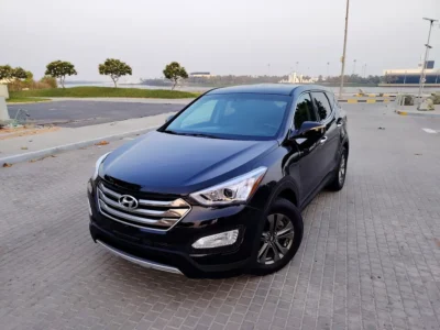 2016 Hyundai Santa Fe Sport 4 Cylinders Petrol Engine Black Beige SUV US Specs Clean Title