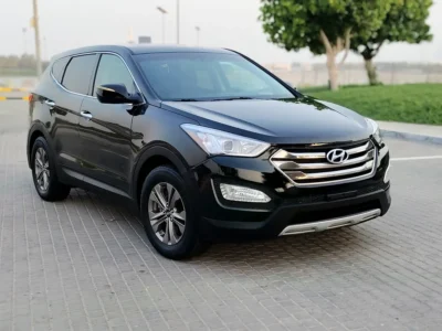 2016 Hyundai Santa Fe Sport 4 Cylinders Petrol Engine Black Beige SUV US Specs Clean Title
