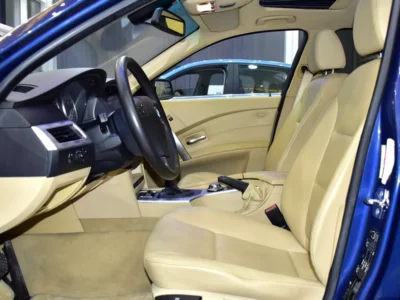 2005 BMW 5-Series 520i 6 Cylinders Petrol Engine Blue Beige Sedan GCC Specs