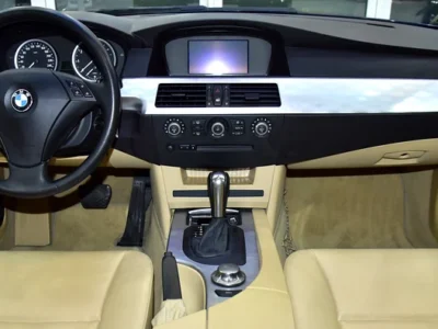 2005 BMW 5-Series 520i 6 Cylinders Petrol Engine Blue Beige Sedan GCC Specs