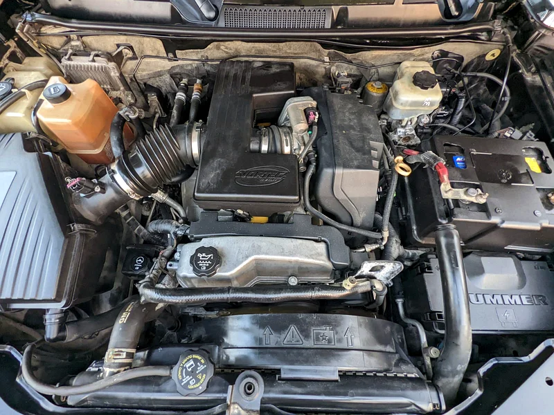 2007 Hummer H3 Other 5 Cylinder Petrol Engine Black Beige SUV GCC Specs