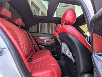 2015 Mercedes-Benz C-Class C200 4 Cylinder Petrol Engine White Red Sedan White