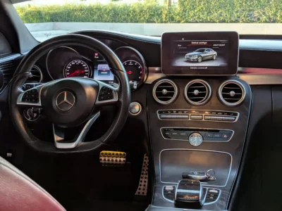 2015 Mercedes-Benz C-Class C200 4 Cylinder Petrol Engine White Red Sedan White