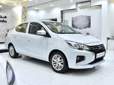 2021 Mitsubishi Attrage GLS 3 Cylinder Petrol Engine White Grey Sedan GCC Specs