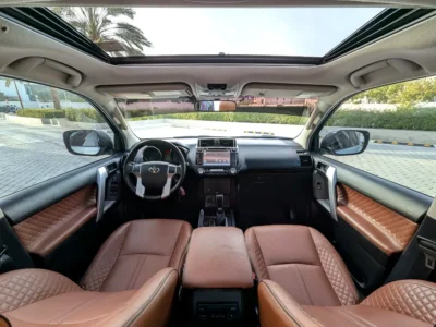 2016 TOYOTA PRADO VXR FULL OPTION V4 2.7L GCC Specs Silver Brown SUV