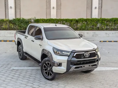 2021 TOYOTA HILUX ADVENTURE V6 4.0L White Red Pickup Truck GCC Specs