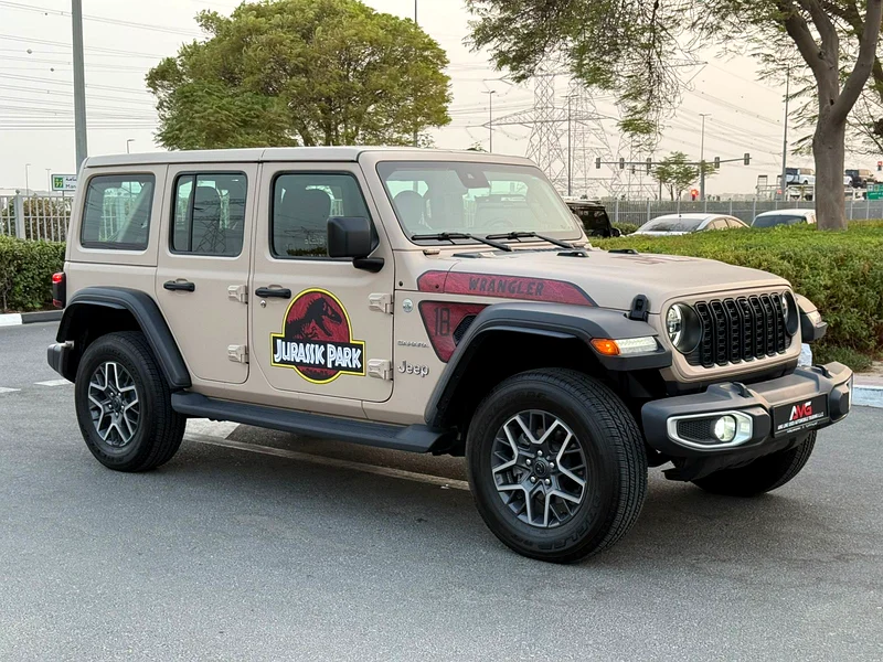 2024 Jeep Wrangler Sahara Unlimited 4 Cylinder Petrol Engine Beige SUV