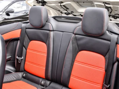 2019 Mercedes-Benz C-Class AMG C63S 8 Cylinder Engine White Red Convertible