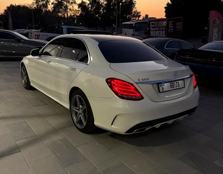 2015 Mercedes-Benz C-Class C300 4Matic 4 Cylinder Petrol Engine White Black Sedan
