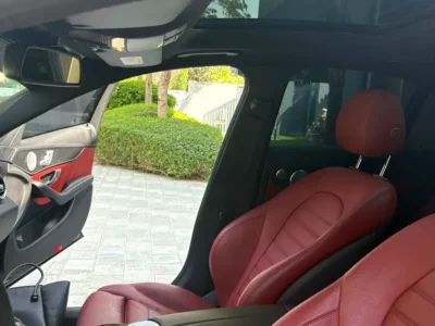 2016 Mercedes-Benz C-Class C450 4MATIC 6 Cylinders Engine Black Red Sedan