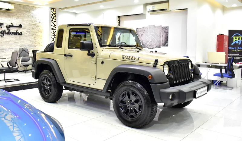 2018 Jeep Wrangler Willys Wheeler 6 Cylinders Petrol Engine Beige Black Crossover
