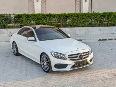 2015 Mercedes-Benz C-Class C200 4 Cylinder Petrol Engine White Red Sedan White