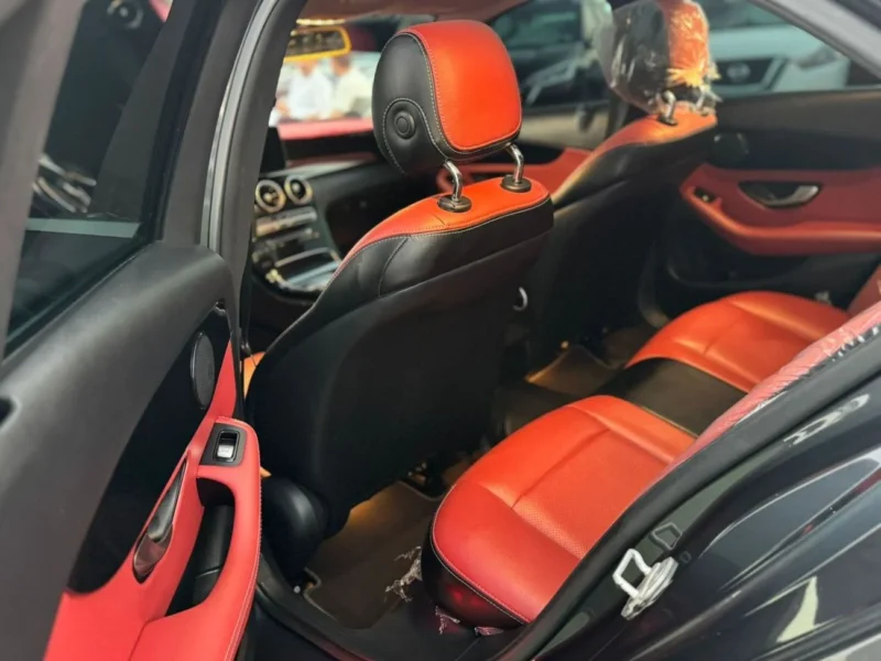 2015 MERCEDES BENZ C200 2.0L 4 Cylinder Petrol Engine Black Orange Sedan