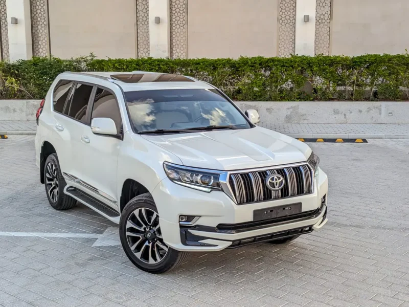 2020 TOYOTA PRADO FULL OPTION V4 Engine 2.7L GCC White Beige SUV