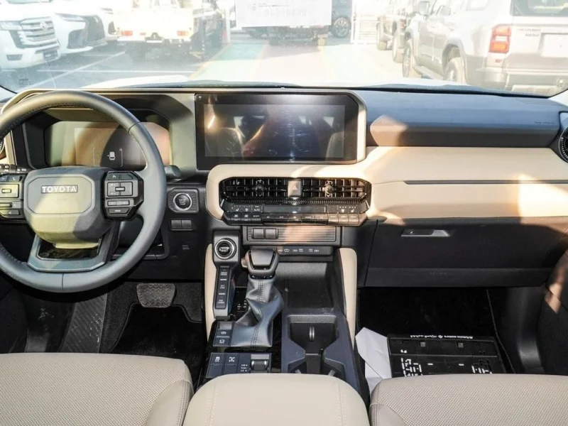 2024 Toyota Prado 2.4L GXR TWIN TURBO 4 Cylinder Engine Black Beige SUV GCC