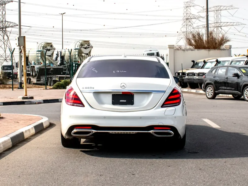 2018 Mercedes-Benz S-Class S 560 6 Cylinder Petrol Engine White Brown Sedan