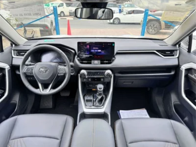 2024 Toyota RAV4 ELITE 2.5L 4 Cylinder HYBRID Engine White Black SUV