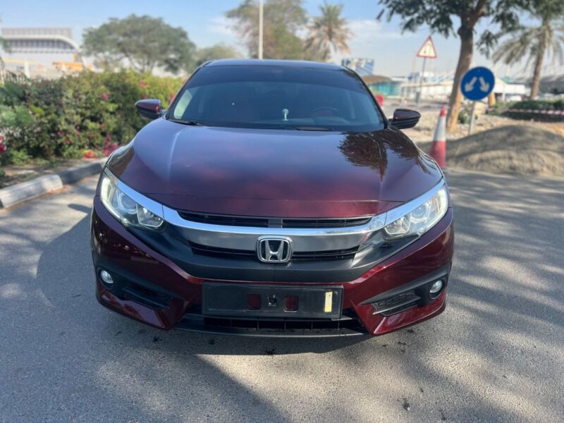 2017 Honda Civic LX 2.0 Liters 4 Cylinders Engine Maroon Beige Hatchback GCC
