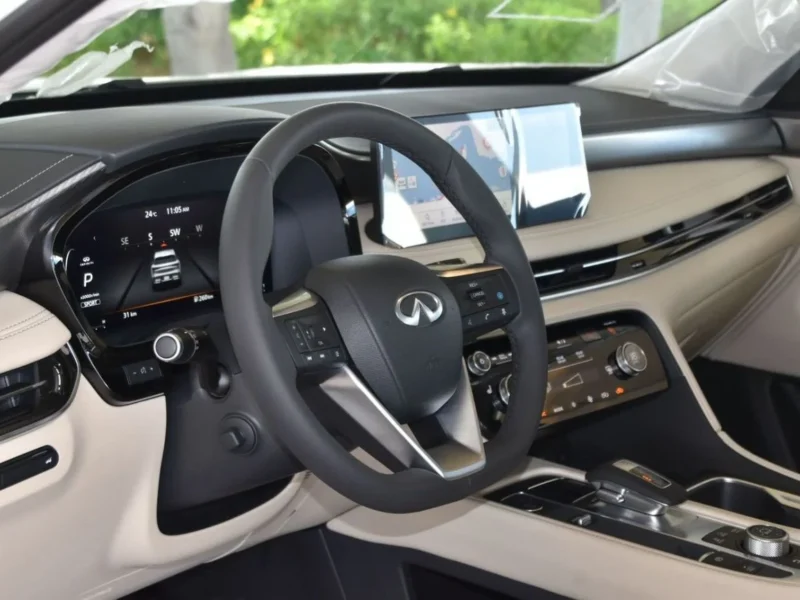 2024 Infiniti QX60 Sensory 3.5 Liter 6 Cylinder Petrol Engine White Beige SUV