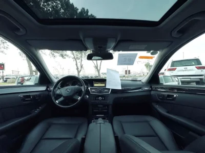 2011 Mercedes-Benz E-Class E 350 6 Cylinders Petrol Engine White Black Sedan