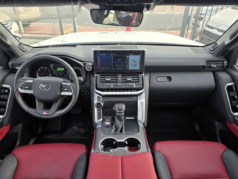 2022 Toyota Land Cruiser GR-S 3.3L 6 Cylinder Engine Diesel White Red SUV GCC