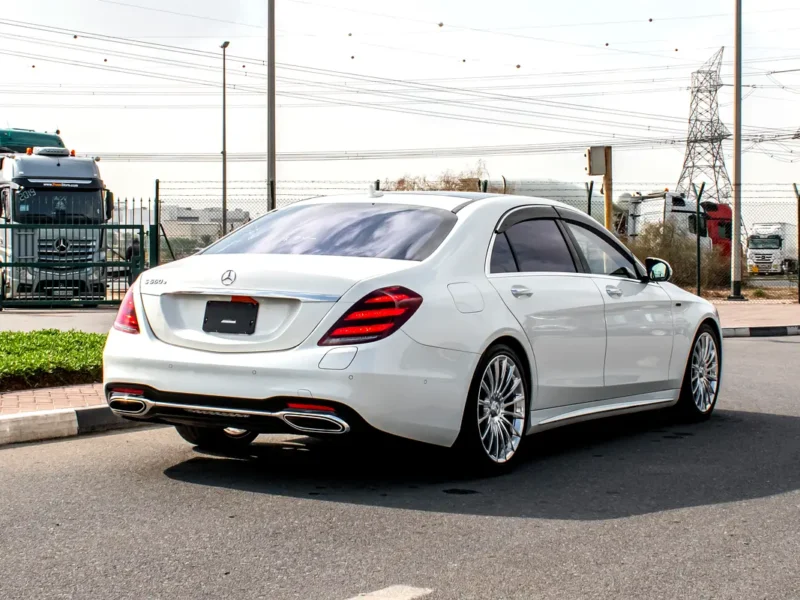 2018 Mercedes-Benz S-Class S 560 6 Cylinder Petrol Engine White Brown Sedan