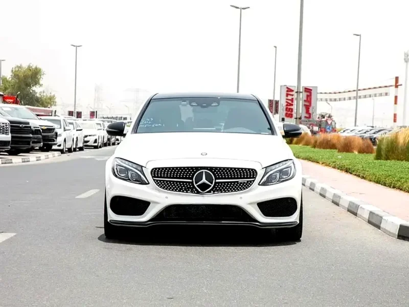 2017 Mercedes-Benz C-Class C43 AMG 6 Cylinders Engine White Red Sedan