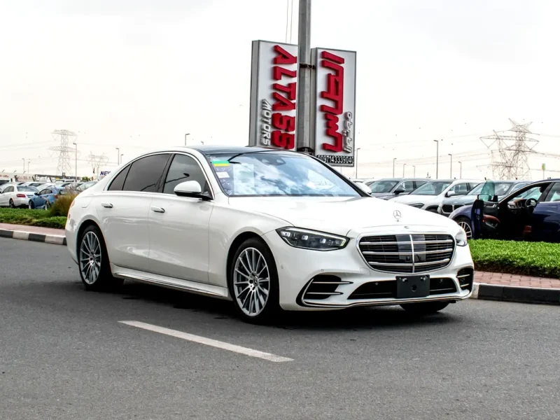 2021 Mercedes-Benz S-Class S 500 L 4Matic 6 Cylinder Engine White Orange Sedan