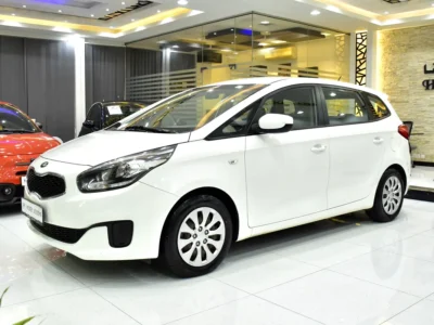 2016 Kia Carens EX 4 Cylinder Petrol Engine White Beige Crossover GCC