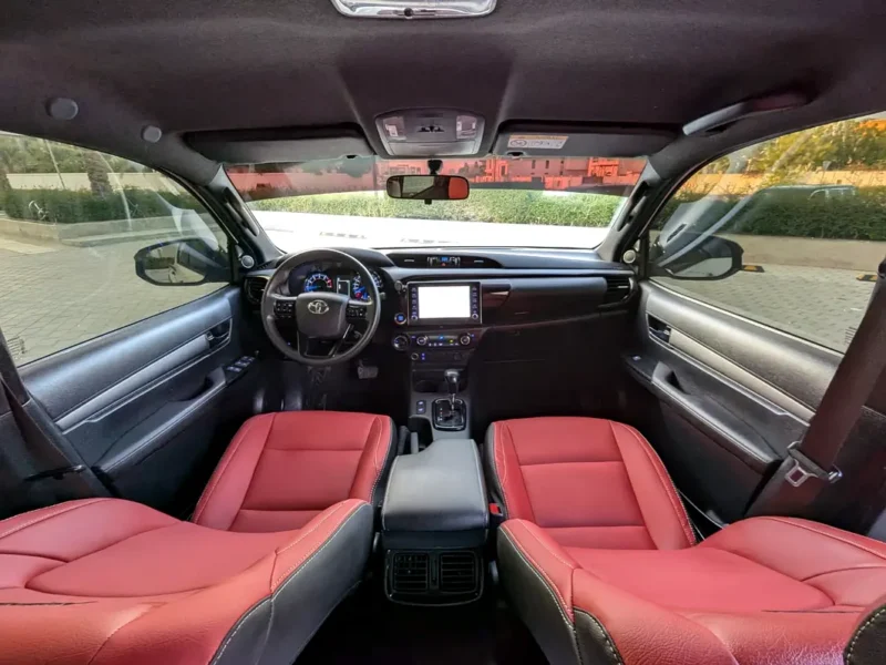 2021 TOYOTA HILUX ADVENTURE V6 4.0L White Red Pickup Truck GCC Specs