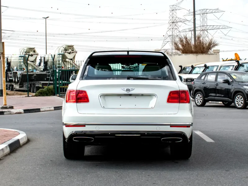 2017 Bentley Bentayga W12 AWD 12 Cylinders Engine White Beige SUV