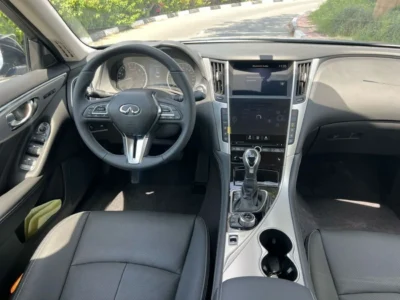 2024 Infiniti Q50 Luxe 3.0 Liters 6 Cylinder Petrol Engine Blue Grey Sedan GCC