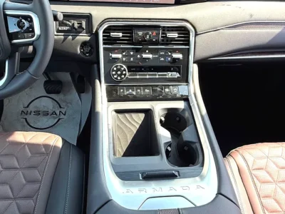 2025 Nissan Armada Platinum 6 Cylinder Petrol Engine Black Brown SUV