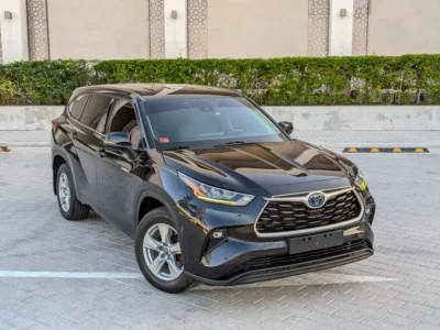2020 Toyota Highlander Hybrid GXR 4 Cylinder Engine Black Grey SUV GCC