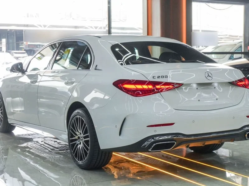 2025 Mercedes-Benz C200 L 4 Cylinders Petrol Engine White Tan Sedan