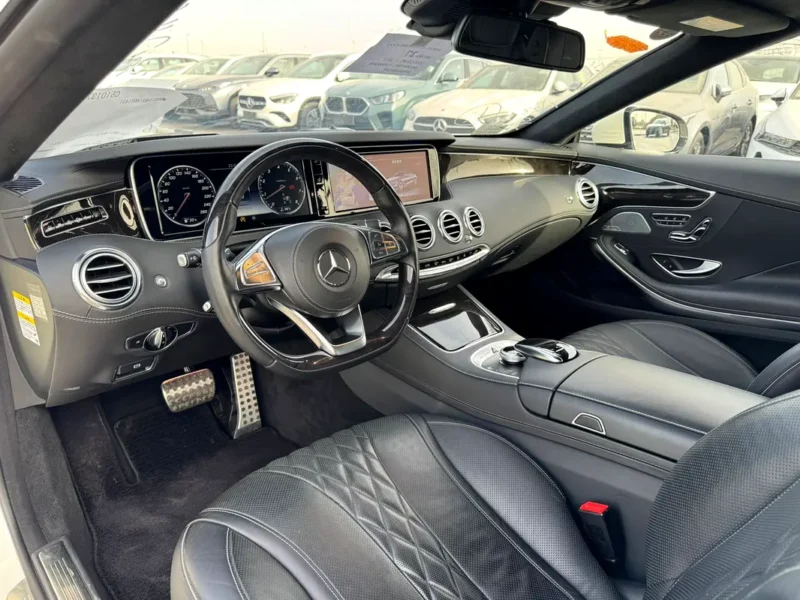 2017 Mercedes-Benz S-Class S 550 4Matic Coupe 8 Cylinders White Black Coupe
