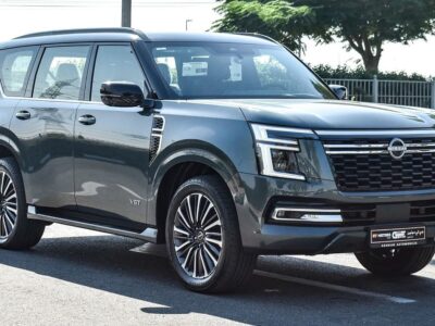 2025 Nissan Patrol Platinum 3.5-litre V6 Twin-Turbo Grey Red SUV GCC Specs