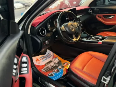 2015 MERCEDES BENZ C200 2.0L 4 Cylinder Petrol Engine Black Orange Sedan
