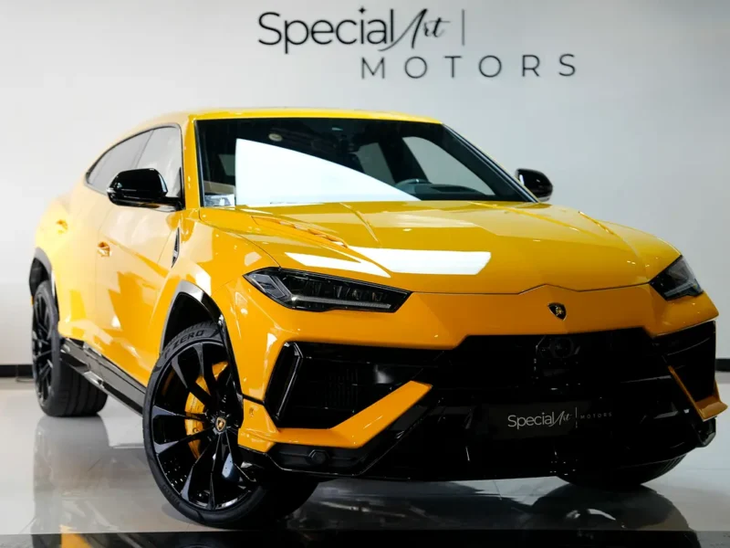 2024 Lamborghini Urus S 8 Cylinders Engine Yellow Black SUV Carbon Fiber Interior