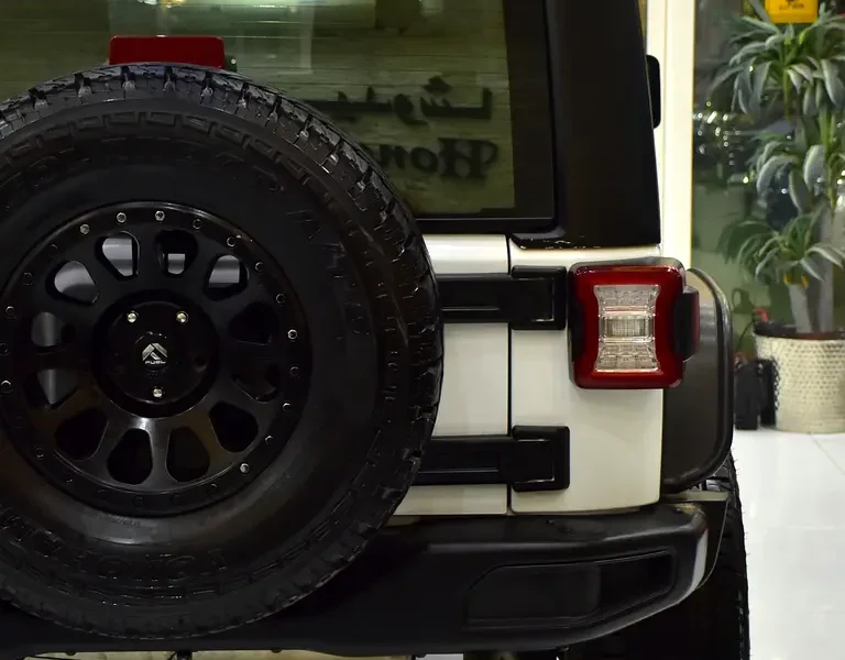 2017 Jeep Wrangler Sport 6 Cylinders Petrol Engine White Black SUV GCC