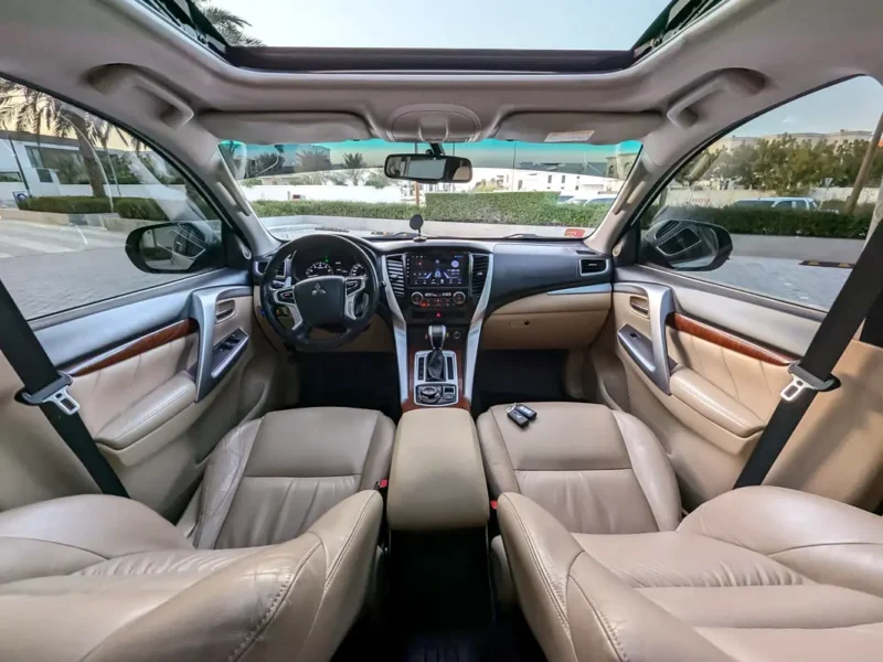 2016 Mitsubishi Montero Sport GLS 4WD Top Line 6 Cylinders Engine White Beige SUV