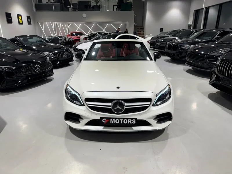 2021 Mercedes-Benz C-Class C43 AMG 6 Cylinders Engine White Red Convertible